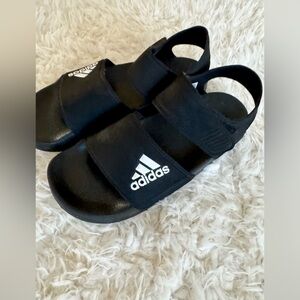 Adidas Kids Black and White Sandals